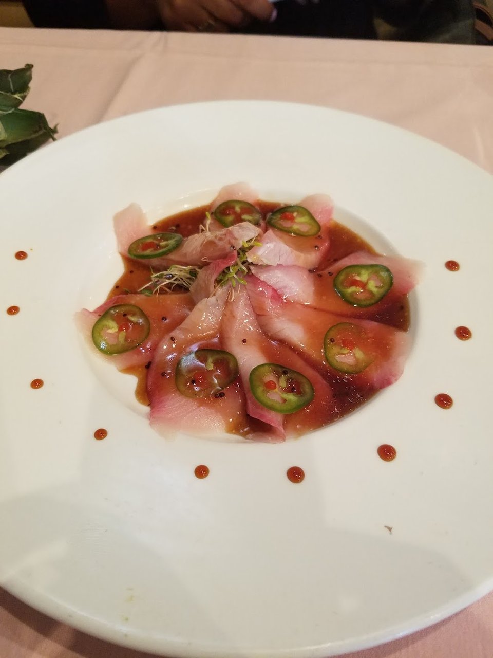 Yellowtail Jalapeno Appetizer